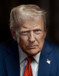 Trump portrait warning Meme Template