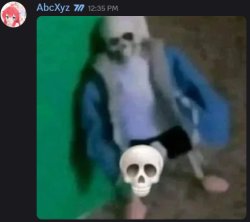 Sans skull Meme Template