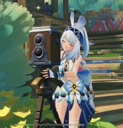 Mualani taking a picture Meme Template