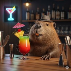 Vacation Beaver Meme Template