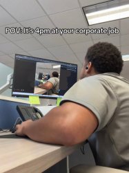 When its 4pm at your corporate job Meme Template