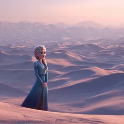 Elsa in Dune Meme Template