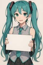 Femboy Miku anouncment Meme Template