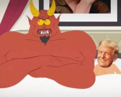 South Park Trump Sarah satan Meme Template