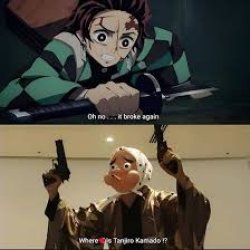where's tanjiro Meme Template