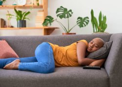 Black Woman on Couch Meme Template