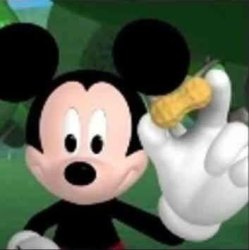 Mickey Holding a Peanut Meme Template