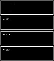 Blank Undertale Stat Temp Meme Template