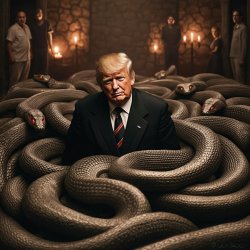 Donald Trump has snakes in his head. This will never change. Meme Template