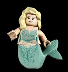 lego mermaid Meme Template