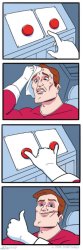 Button stress and solution Meme Template