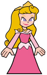 Pink Aurora Briar Rose in Hero 108 Style Meme Template