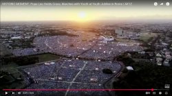 Pope Youth Jubilee Crowd Meme Template