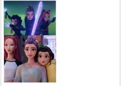 Drake template K-POP DEMON HUNTERS format Meme Template