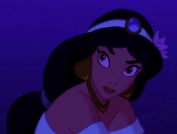 Princess Jasmine Wearing Flower on her Hair Meme Template