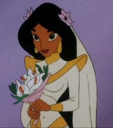 Princess Jasmine in her Wedding Gown Meme Template