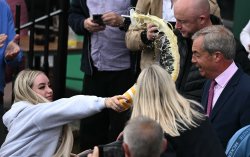 Farage milkshake Meme Template
