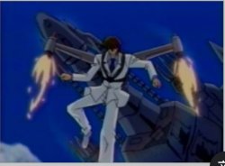 Kaiba jumping out of plane Meme Template
