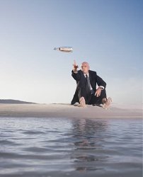 message in a bottle Meme Template