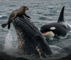 whale protect seal meme Meme Template