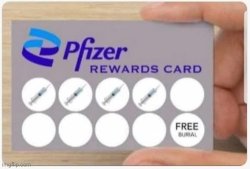 Pfizer Rewards Card Meme Template