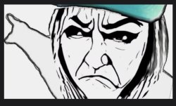 Lyssa angry pointing wojak Meme Template