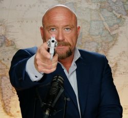 Alex Jones gunpoint Meme Template
