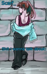 Scarf announcement template (drawing by Disco] Meme Template