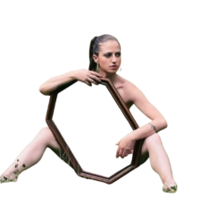 Girl Mirror Transparent Background Meme Template