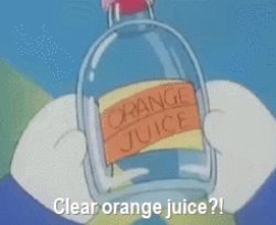 Clear orange jucie?! Meme Template