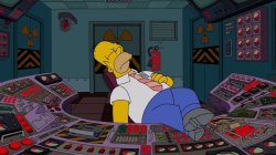 Homer control room sleeping Meme Template