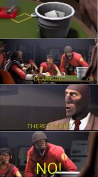 This is a bucket Meme Template