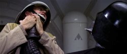 Dark Vader Chokes A Rebel Meme Template