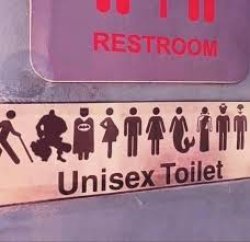 Unisex Toilet Meme Template