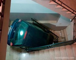 Stairwell car Meme Template