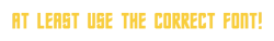 Star Trek Font Meme Template