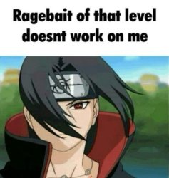 Ragebait of that level doesn't work on me Meme Template