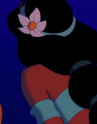 Princess Jasmine Wearing a Flower Meme Template