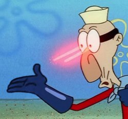 Barnacle Boy Sulfur Vision Empty Hand Meme Template