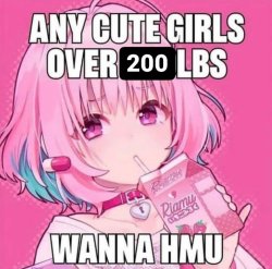 Any Cute Girls over 200lbs? Meme Template