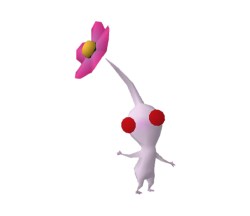 White Pikmin posing mirrored Meme Template