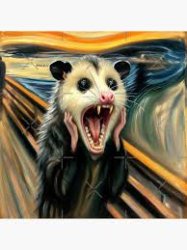 Possum Scream Painting Meme Template