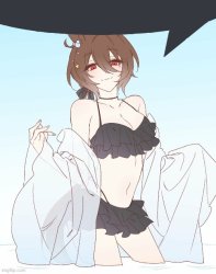 Agnes Tachyon with bikini Meme Template