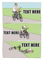 fell from bike Meme Template