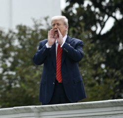 Trump yell roof Meme Template