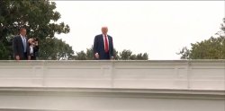 Trump on a Roof Meme Template