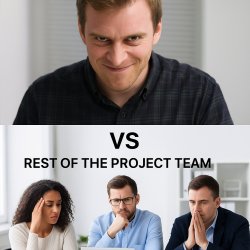 Me VS My Team Meme Template