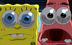 SpongeBob and Patrick Stare Meme Template