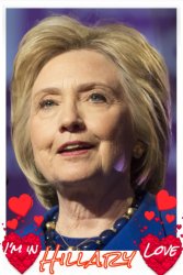 Hillary Heart Throb,I'm in Love Meme Template