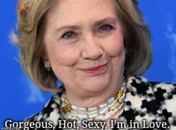 Hillary Heart Throb Meme Template